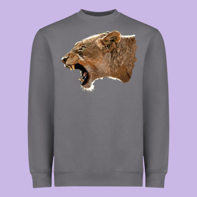 Puma Head Heavyweight Sweatshirt Designed By Lillyallendesigns
