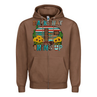 Chestnut back that thing up Zipper Hoodie - Artiststas