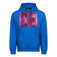 Cobalt valentine's day floral leopard brushstroke Urban Hoodie - AdoDesignShop