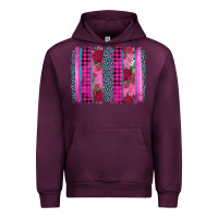 Mauve Wine valentine's day floral leopard brushstroke Urban Hoodie - AdoDesignShop