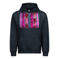 Navy valentine's day floral leopard brushstroke Urban Hoodie - AdoDesignShop
