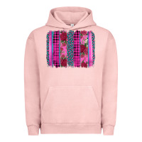 Valentine's Day Floral Leopard Brushstroke Urban Hoodie | Teevron