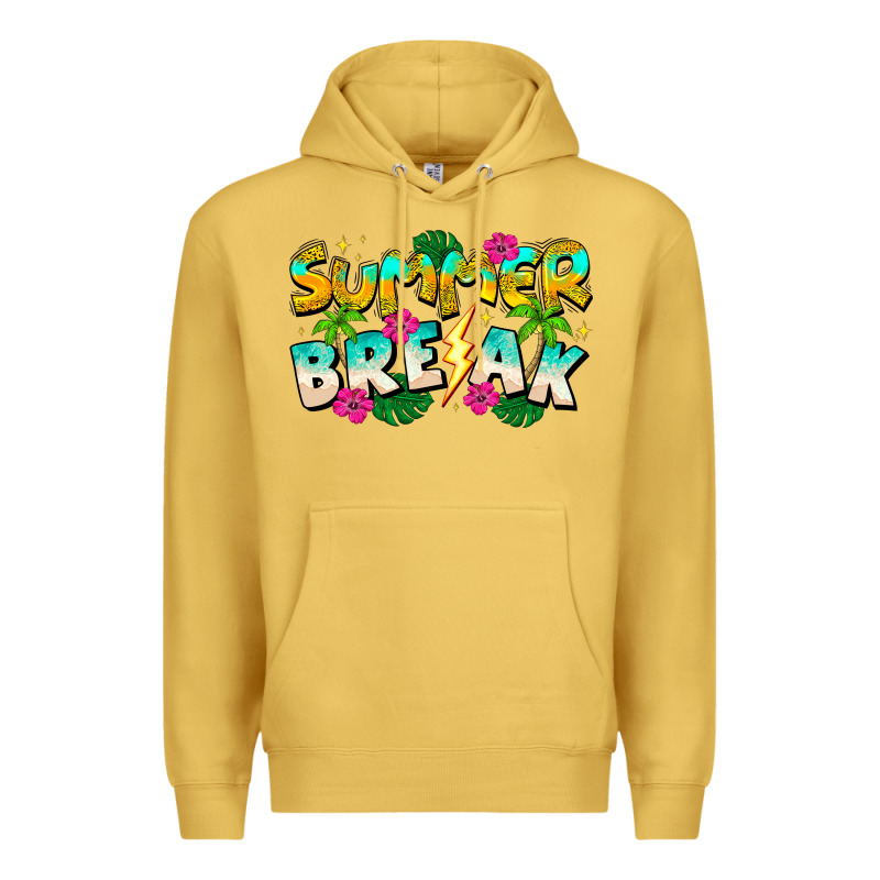 Summer Break Premium Hoodie by CowhideDigitalArt | Teevron