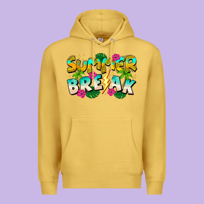 Summer Break Premium Hoodie Designed By Cowhidedigitalart