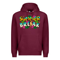 Burgundy Summer Break Premium Hoodie - CowhideDigitalArt