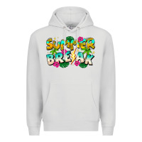 Dove Grey Summer Break Premium Hoodie - CowhideDigitalArt