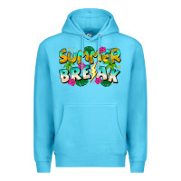 Ocean Blue Summer Break Premium Hoodie - CowhideDigitalArt