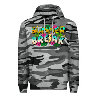 Slate Camo Summer Break Premium Hoodie - CowhideDigitalArt