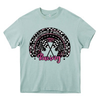 Arona racing checkered rainbow Heavy Core Tee - JahusDesignShop