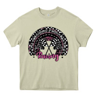 Mossy racing checkered rainbow Heavy Core Tee - JahusDesignShop