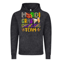 Vintage Black mardi gras drinking team with glasses olivia Vintage Hoodie - OliviaCreatesArt