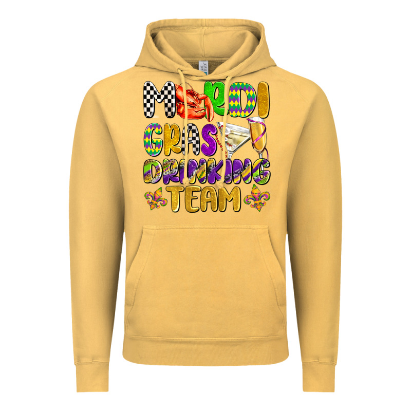 Mardi Gras Drinking Team With Glasses Olivia Vintage Hoodie by OliviaCreatesArt | Teevron