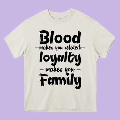 Blood Makes You Related Makes You Family Heavy Core Tee Designed By Bettercallsaul