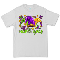 Dove Grey Mardi Gras with jester Premium Tee - NancyCooperArtShop