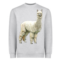Heather Grey Alpaca Heavyweight Sweatshirt - LillyAllenDesigns