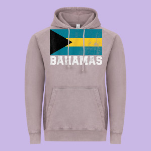 Bahamas Flag Country Men Women Kids Christmas Gift Family Vintage Hoodie Designed By Longcreatives