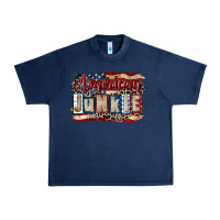 Navy American junkie 4th of july Urban Heavy Tee - CowGirlArtShop