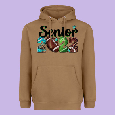 Football Senior 2022 Heavyweight Hoodie Designed By Barkaloodesign