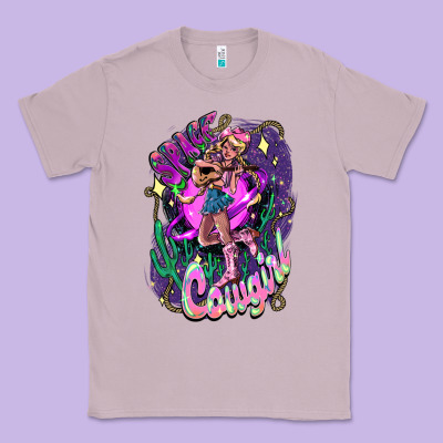 Space Cowgirl Classic Tee Designed By Howdyjamesfarm