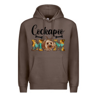 Coffee Western Cockapoo Mom Premium Hoodie - RanaPortraitStore