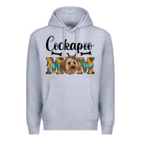 Heather Grey Western Cockapoo Mom Premium Hoodie - RanaPortraitStore