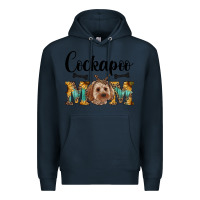 Navy Western Cockapoo Mom Premium Hoodie - RanaPortraitStore