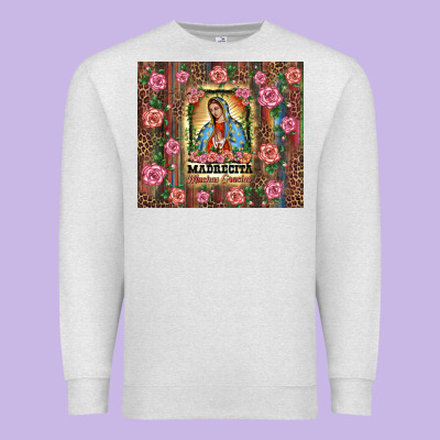 Madrecita Muchas Gracias Premium Sweatshirt Designed By Barkaloodesign