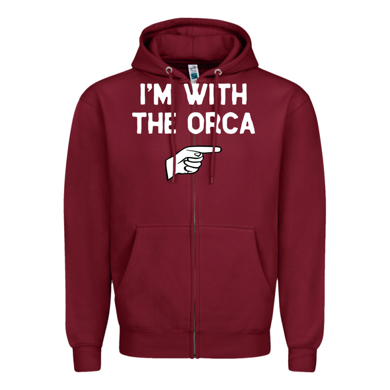 Im With The Orca Costume Halloween Matching Party Zipper Hoodie by longCreatives | Teevron