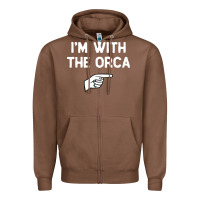 Chestnut im with the orca costume halloween matching party Zipper Hoodie - longCreatives