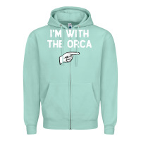 Seafoam im with the orca costume halloween matching party Zipper Hoodie - longCreatives