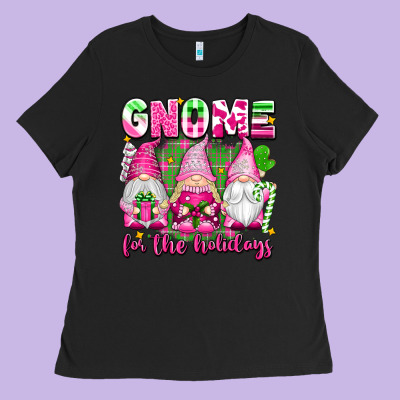 Gnome For The Holidays Ladies Tee Designed By Texasbilliewilder
