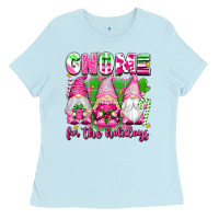 Baby Blue gnome for the holidays Ladies Tee - texasbilliewilder