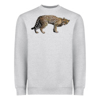 Heather Grey Ocelot Heavyweight Sweatshirt - LillyAllenDesigns