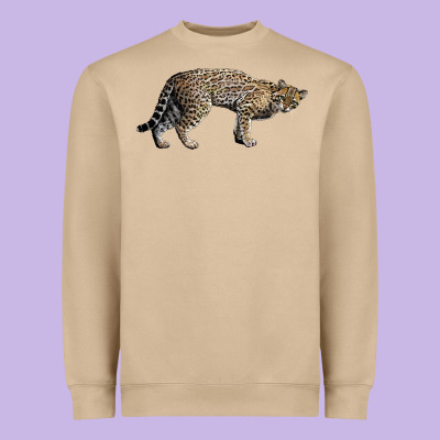 Ocelot Heavyweight Sweatshirt Designed By Lillyallendesigns