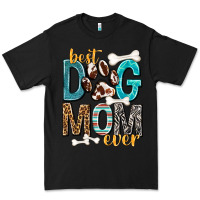 Black Best Dog Mom Ever Premium Tee - texasbilliewilder