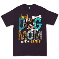Plum Best Dog Mom Ever Premium Tee - texasbilliewilder