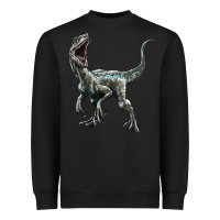 Black Velociraptor Heavyweight Sweatshirt - LillyAllenDesigns