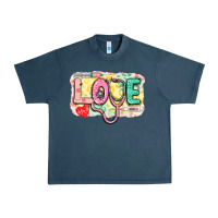 Midnight Navy Love Nursing leopard Urban Heavy Tee - CowGirlArtShop