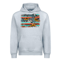 Heather Grey serape cowhide sunflower background Urban Hoodie - AdoDesignShop