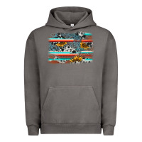 Pigment Tornado serape cowhide sunflower background Urban Hoodie - AdoDesignShop