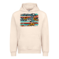 Sandshell serape cowhide sunflower background Urban Hoodie - AdoDesignShop