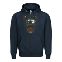 Werewolf Face Lycan Gothic Horror Occult Scary Halloween Zipper Hoodie | Teevron