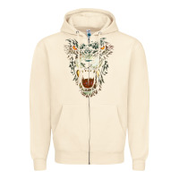 Sandshell Werewolf Face Lycan Gothic Horror Occult Scary Halloween Zipper Hoodie - longCreatives