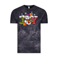 Cloud Black christmas joy snowman Vintage Tee - CowGirlArtShop