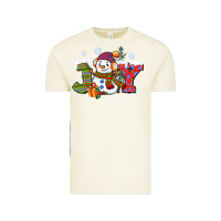 Vintage Arctic christmas joy snowman Vintage Tee - CowGirlArtShop