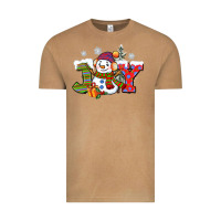 Vintage Camel christmas joy snowman Vintage Tee - CowGirlArtShop