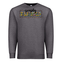 Charcoal Heather simply blessed Premium Sweatshirt - BarkalooDesign