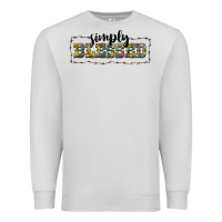 Dove Grey simply blessed Premium Sweatshirt - BarkalooDesign