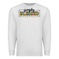 Oatmeal Heather simply blessed Premium Sweatshirt - BarkalooDesign