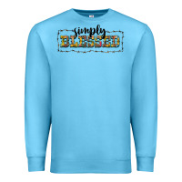 Ocean Blue simply blessed Premium Sweatshirt - BarkalooDesign